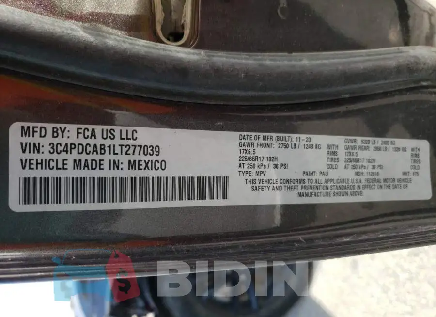 3C4PDCAB1LT277039 Photo# 14