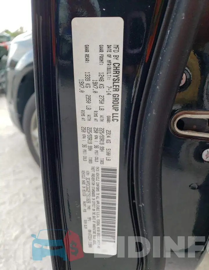 3C4PDCGG2FT511826 Photo# 13