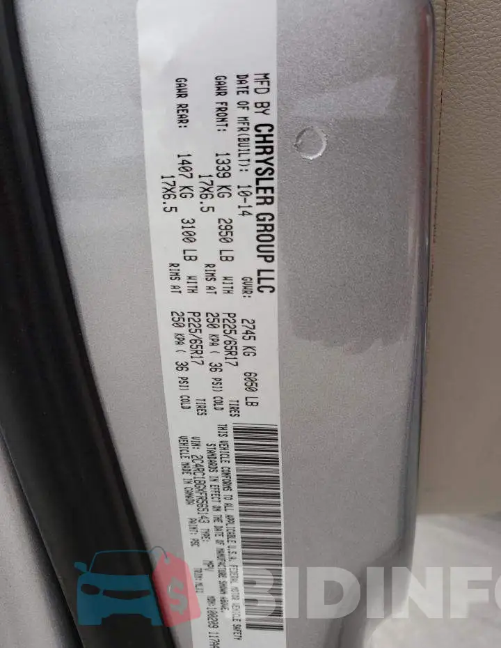 2C4RC1BGXFR565143 Photo# 13