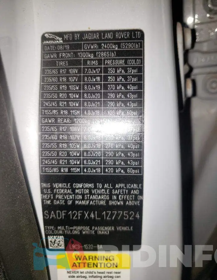 SADF12FX4L1Z77524 Photo# 13
