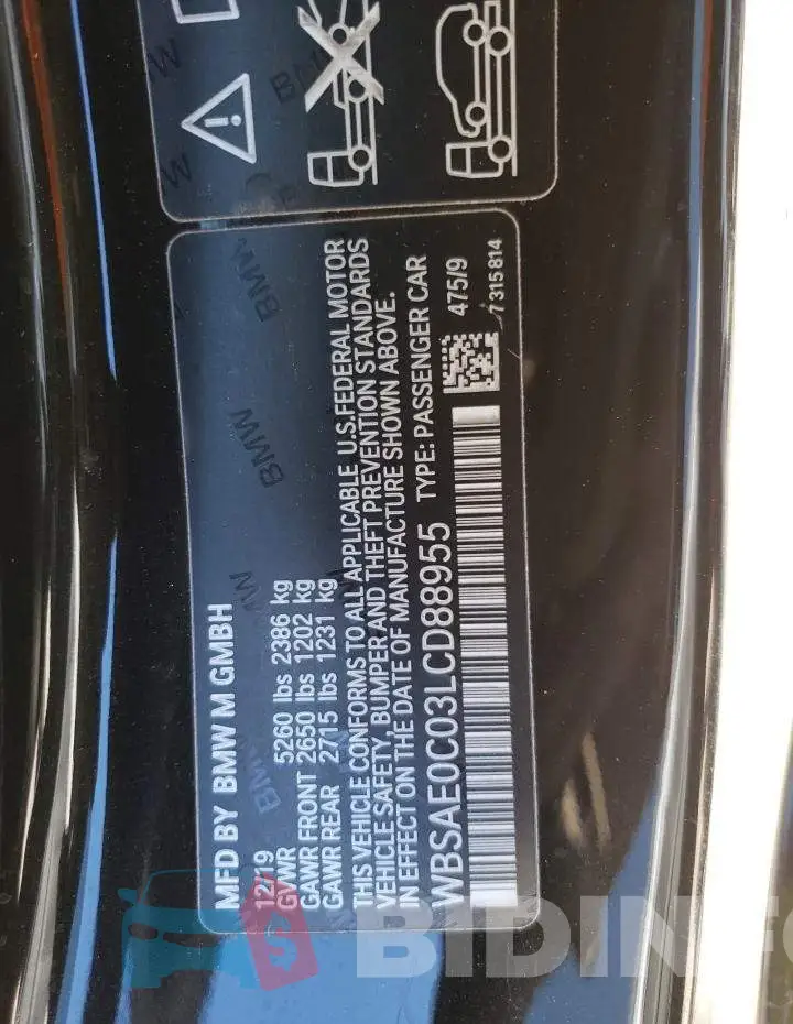 WBSAE0C03LCD88955 Photo# 12