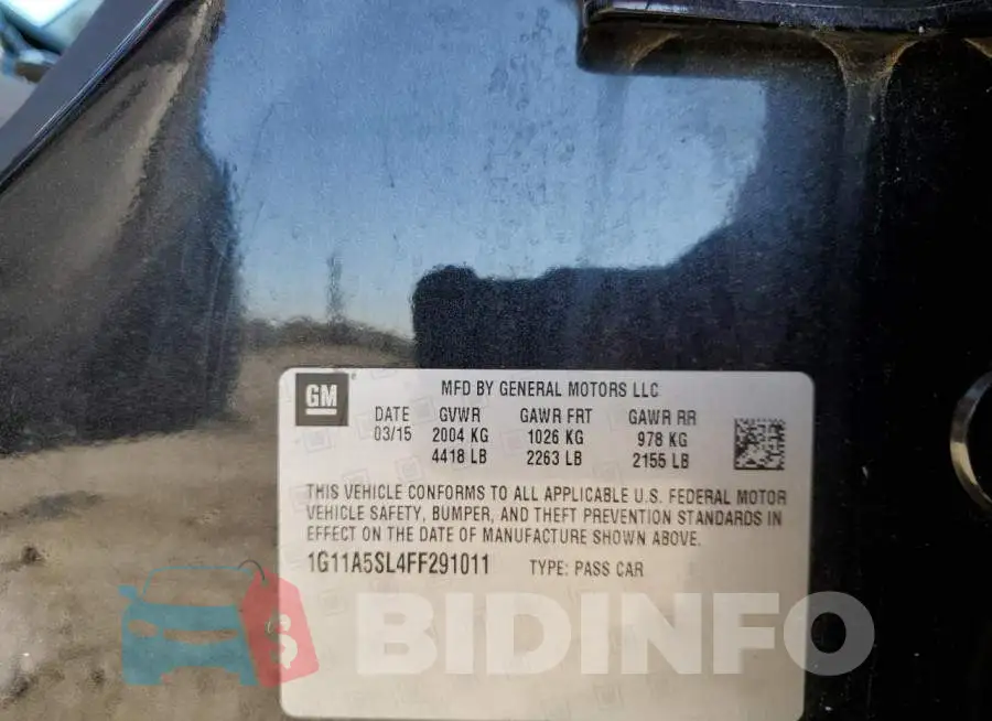 1G11A5SL4FF291011 Photo# 10
