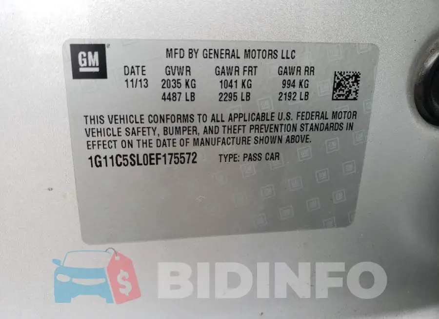1G11C5SL0EF175572 Photo# 13
