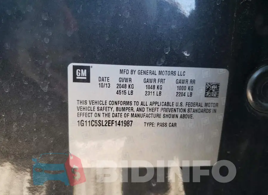1G11C5SL2EF141987 Photo# 12
