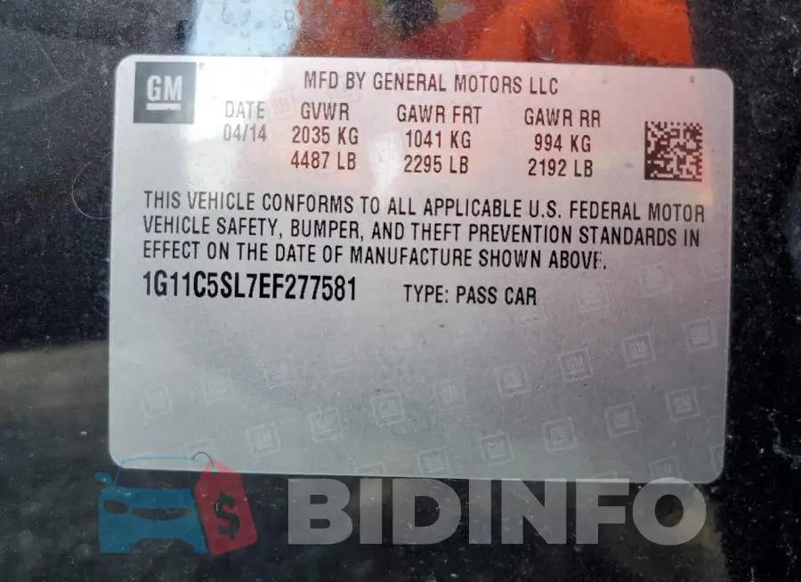 1G11C5SL7EF277581 Photo# 12
