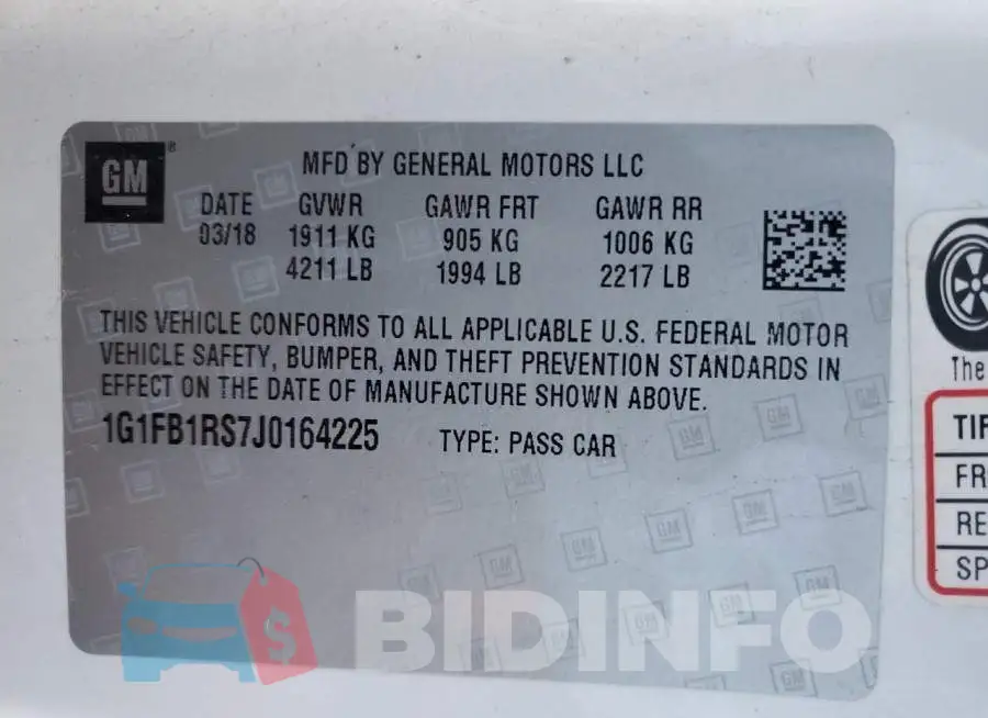 1G1FB1RS7J0164225 Photo# 12