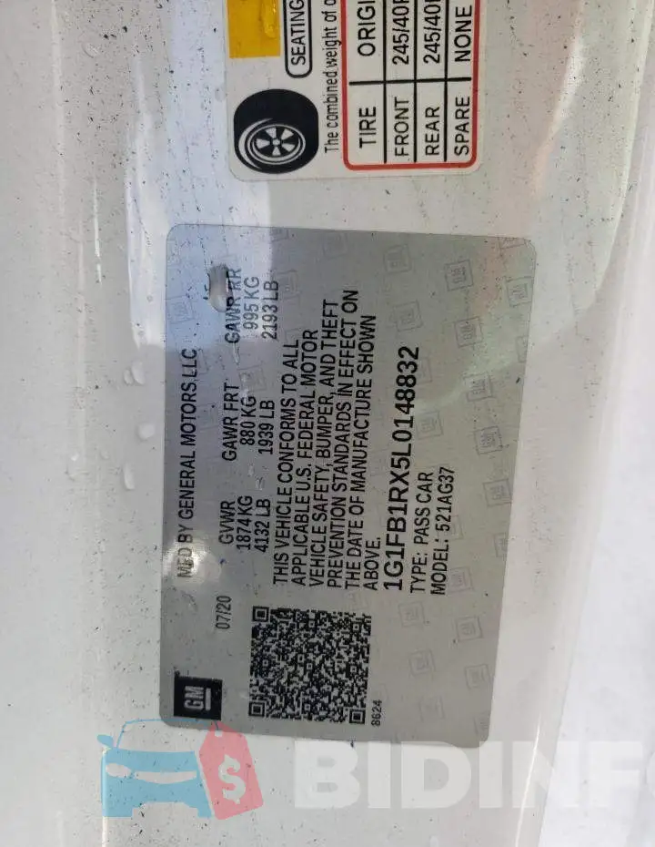 1G1FB1RX5L0148832 Photo# 12