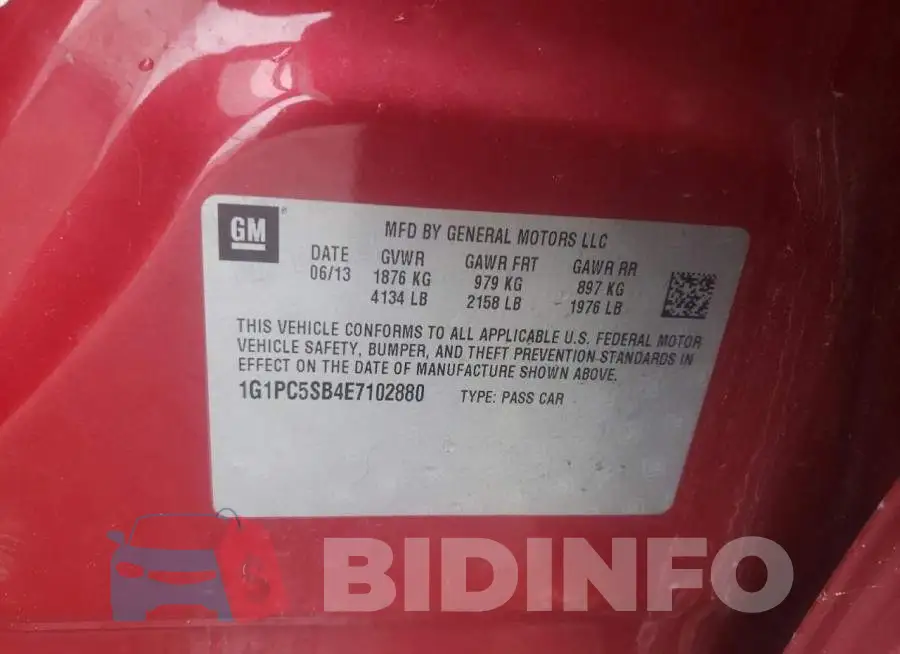 1G1PC5SB4E7102880 Photo# 12
