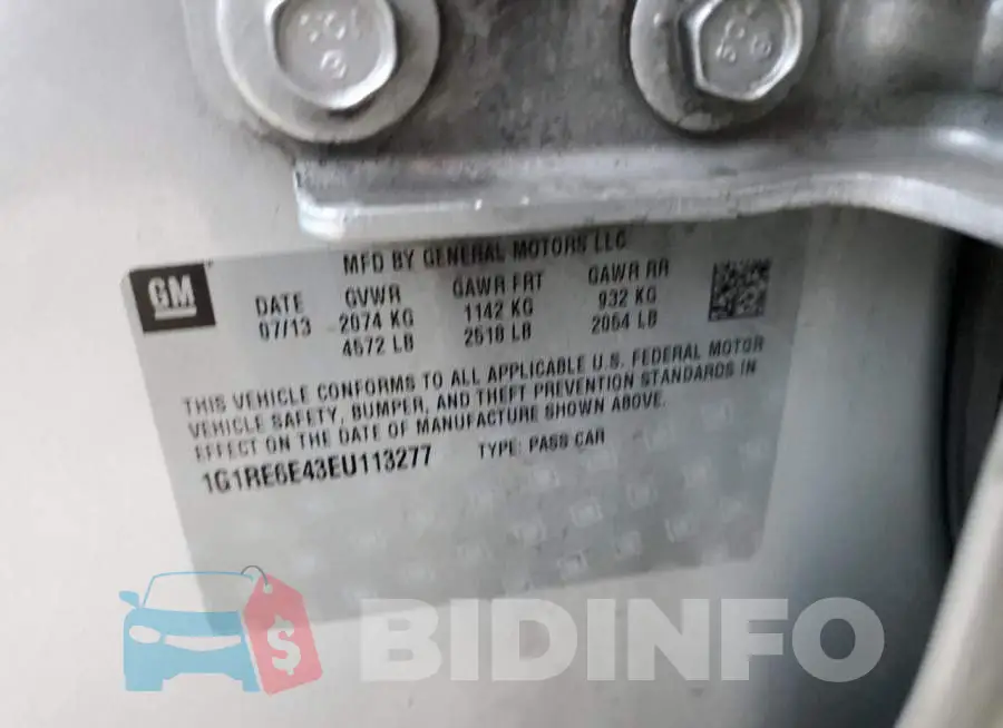 1G1RE6E43EU113277 Photo# 12