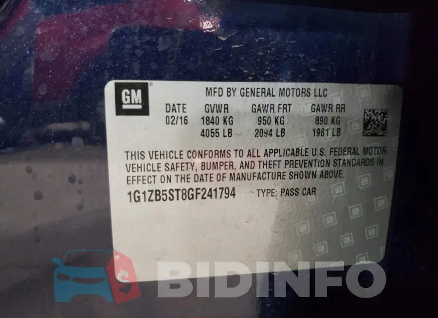 1G1ZB5ST8GF241794 Photo# 12