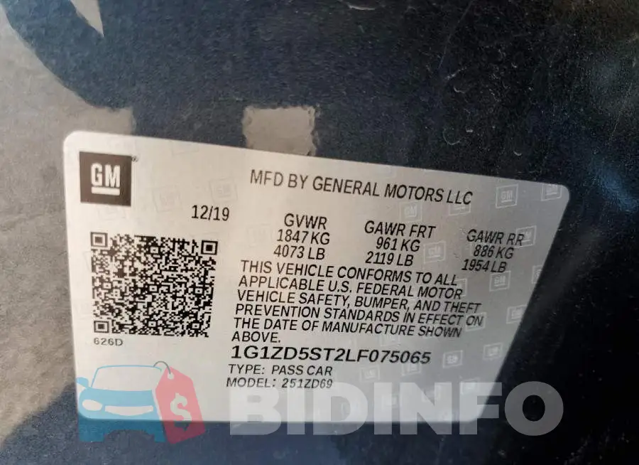 1G1ZD5ST2LF075065 Photo# 12