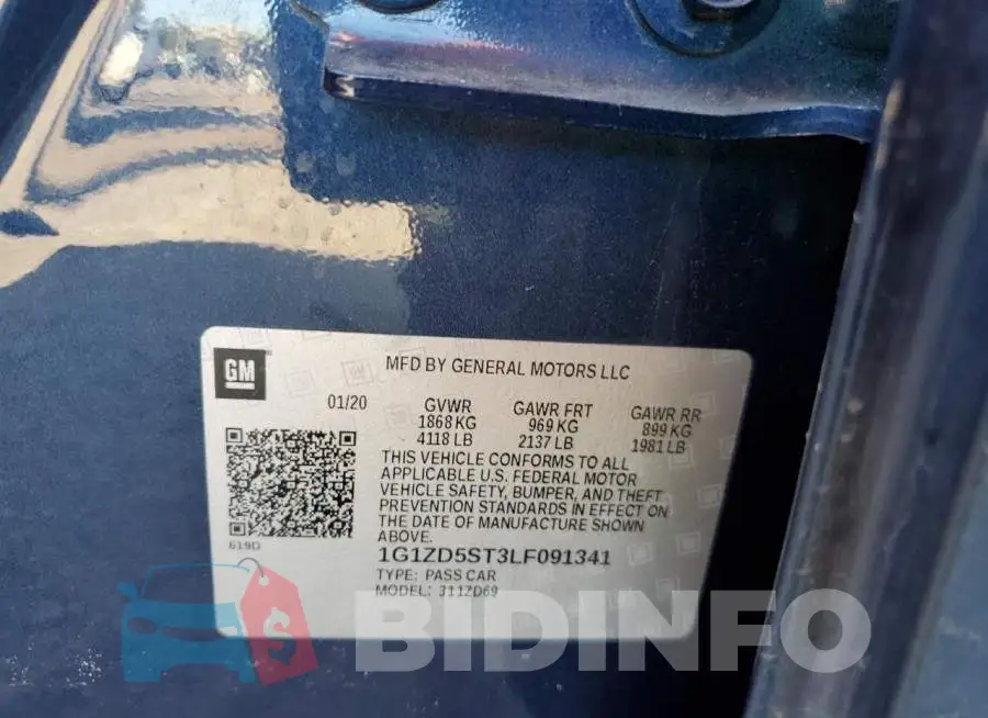 1G1ZD5ST3LF091341 Photo# 12