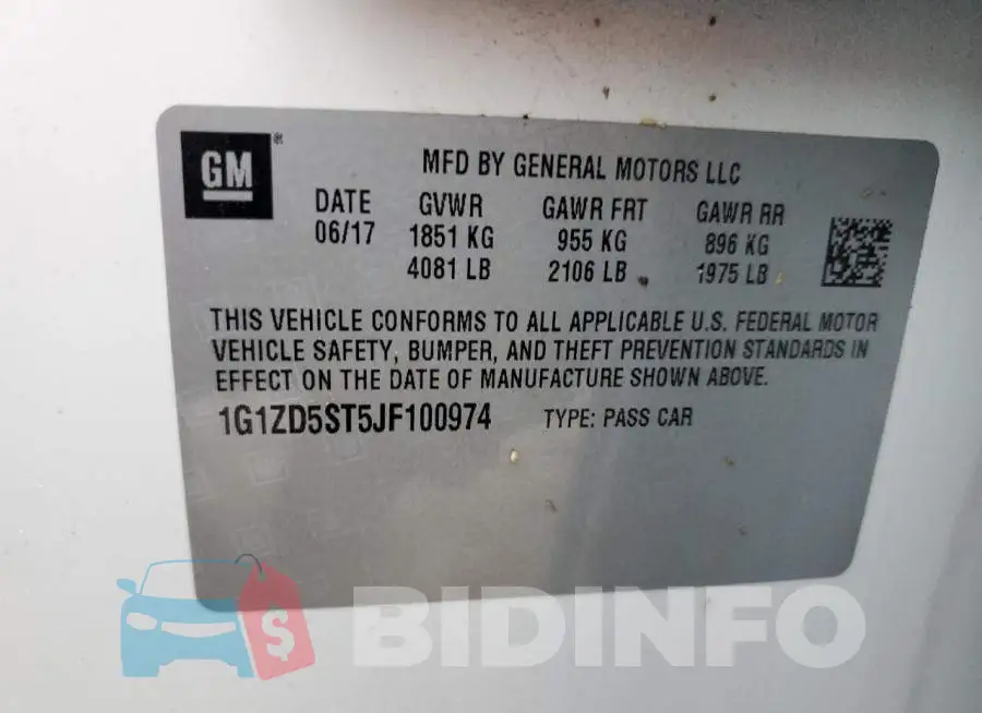1G1ZD5ST5JF100974 Photo# 12