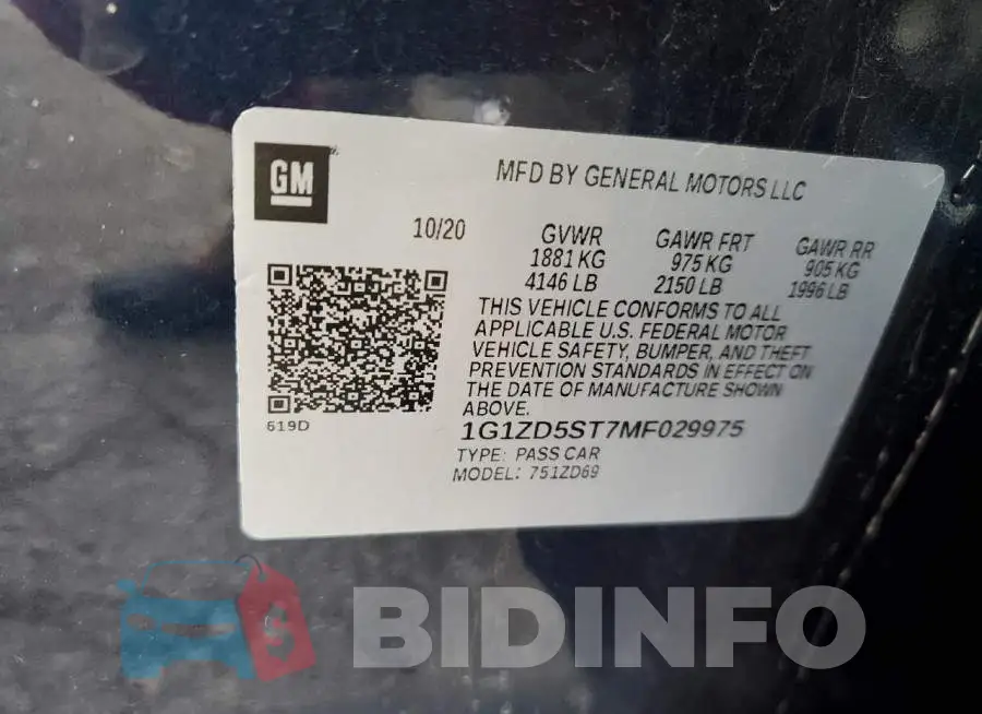 1G1ZD5ST7MF029975 Photo# 12