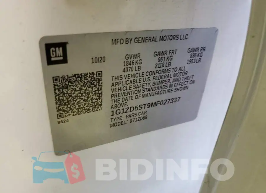 1G1ZD5ST9MF027337 Photo# 13