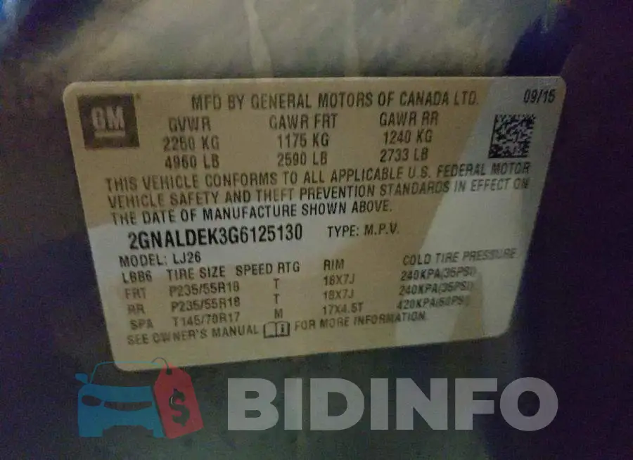 2GNALDEK3G6125130 Photo# 10
