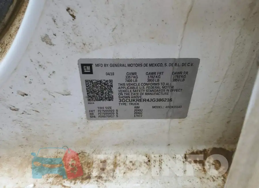 3GCUKRER4JG386216 Photo# 12
