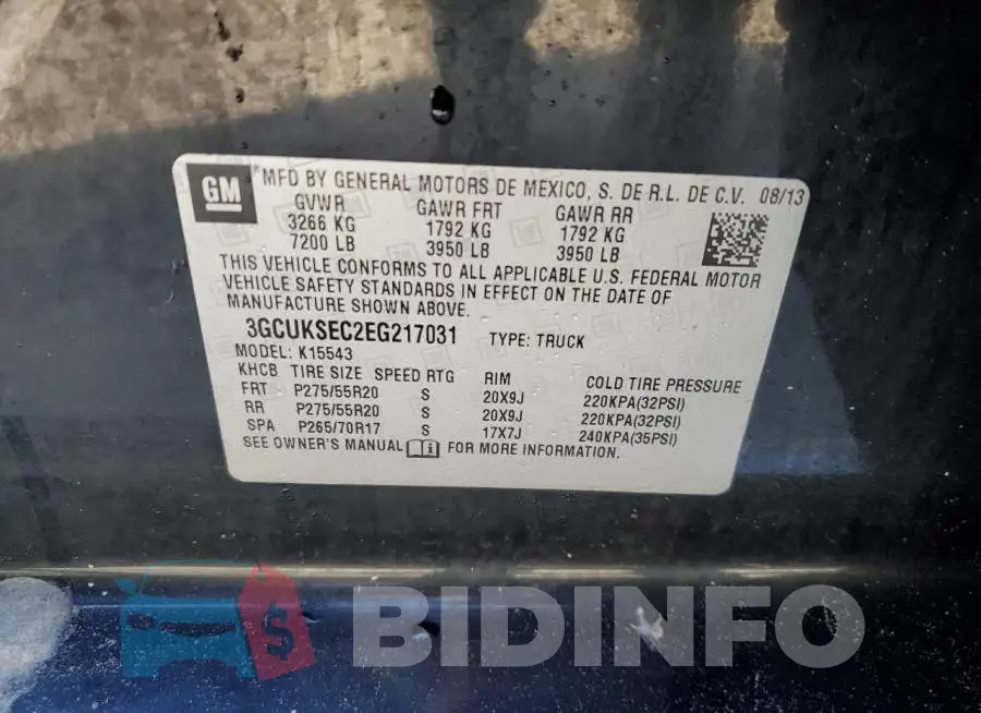 3GCUKSEC2EG217031 Photo# 10