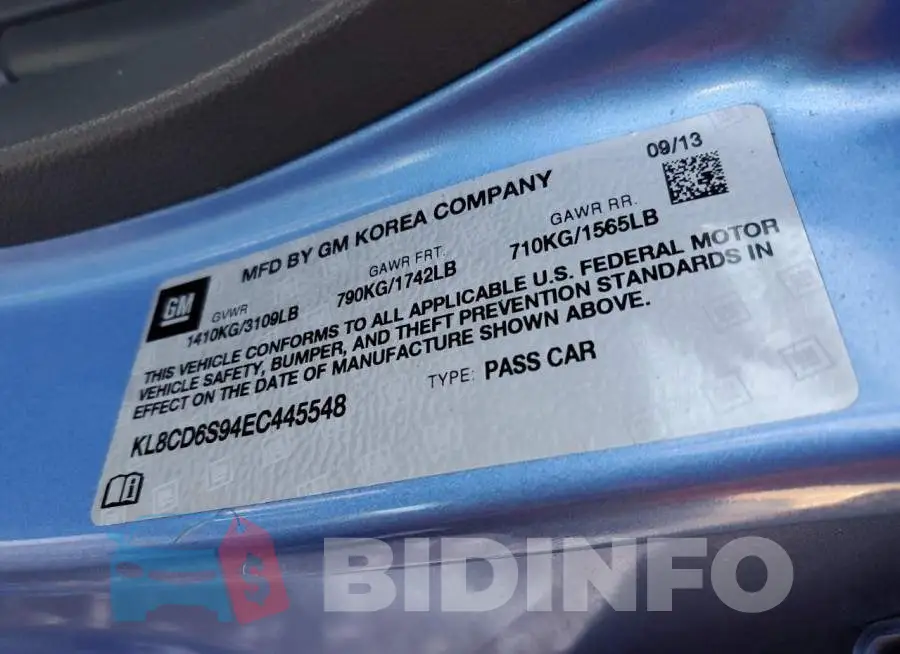 KL8CD6S94EC445548 Photo# 12