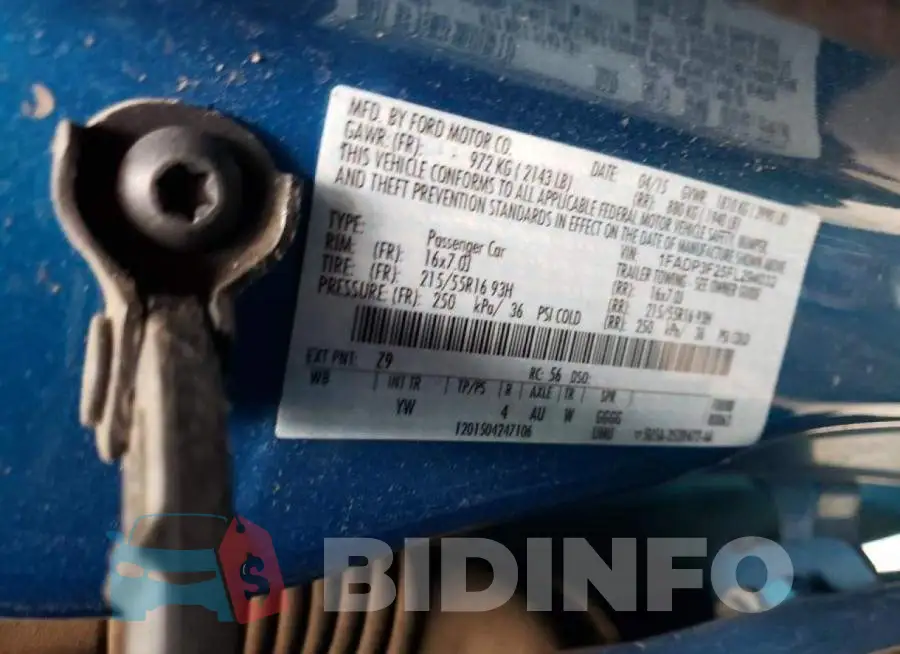 1FADP3F25FL294032 Photo# 12