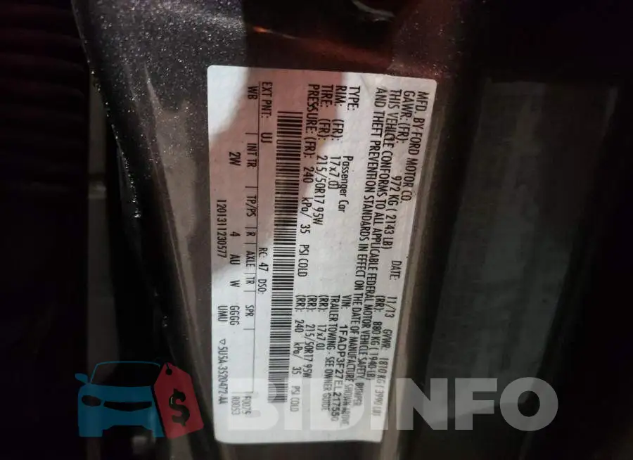 1FADP3F27EL217550 Photo# 12