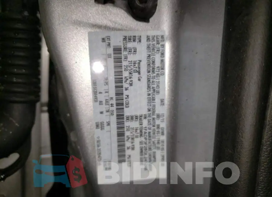1FADP3F28GL243240 Photo# 12