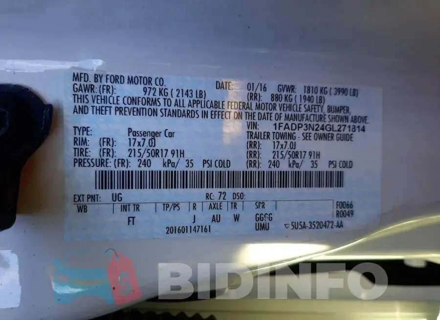 1FADP3N24GL271814 Photo# 12