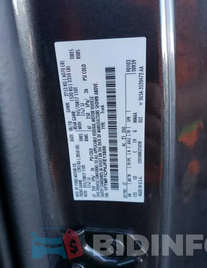 1FTMF1CP6JFE13800 Photo# 12