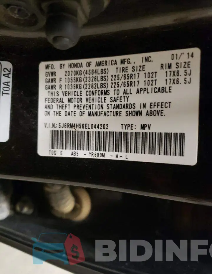 5J6RM4H56EL044202 Photo# 12