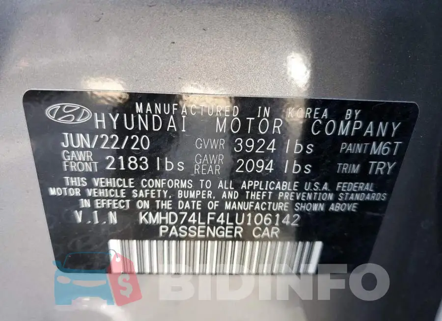 KMHD74LF4LU106142 Photo# 12