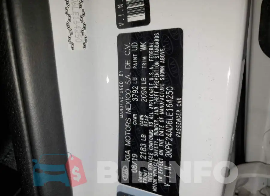 3KPF24AD6LE164250 Photo# 12