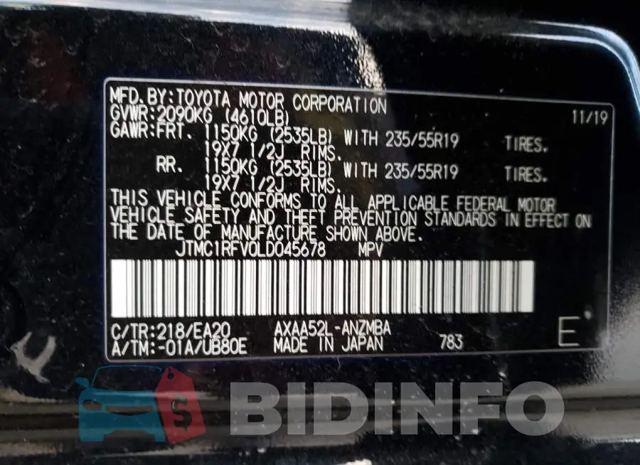 JTMC1RFV0LD045678 Photo# 13