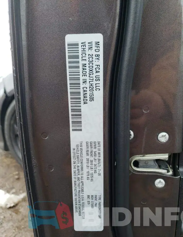 2C3CDXGJ7LH201505 Photo# 13