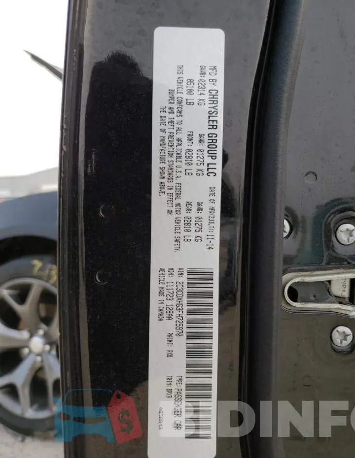 2C3CDXHG3FH725970 Photo# 12
