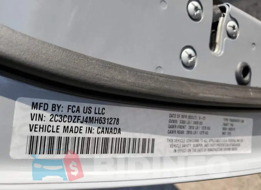 2C3CDZFJ4MH631278 Photo# 13
