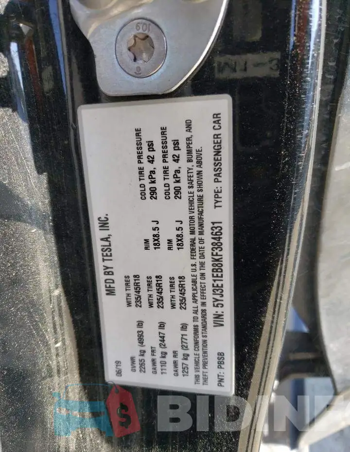 5YJ3E1EB8KF384631 Photo# 13
