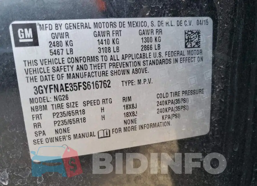 3GYFNAE35FS616762 Photo# 12