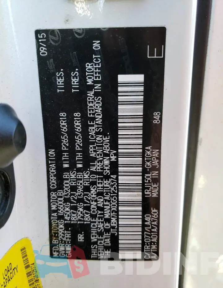 JTJBM7FX0G5125374 Photo# 13