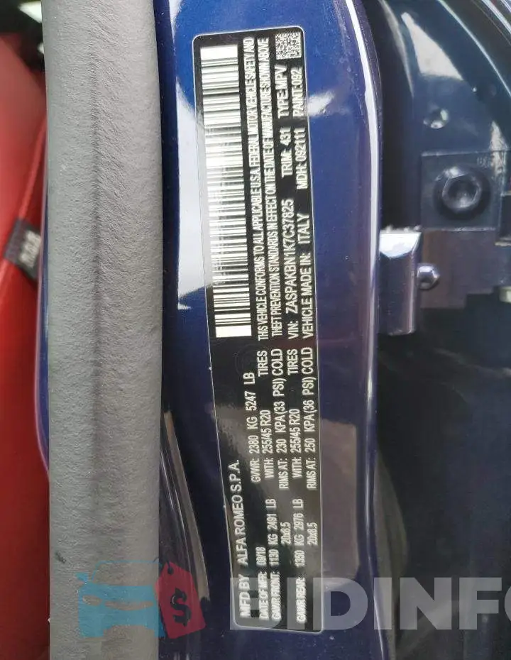 ZASPAKBN1K7C37825 Photo# 13