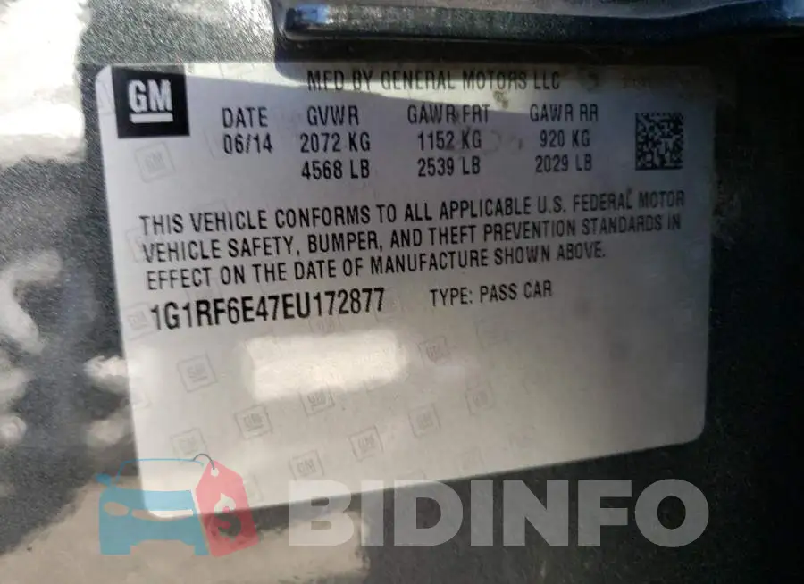 1G1RF6E47EU172877 Photo# 10