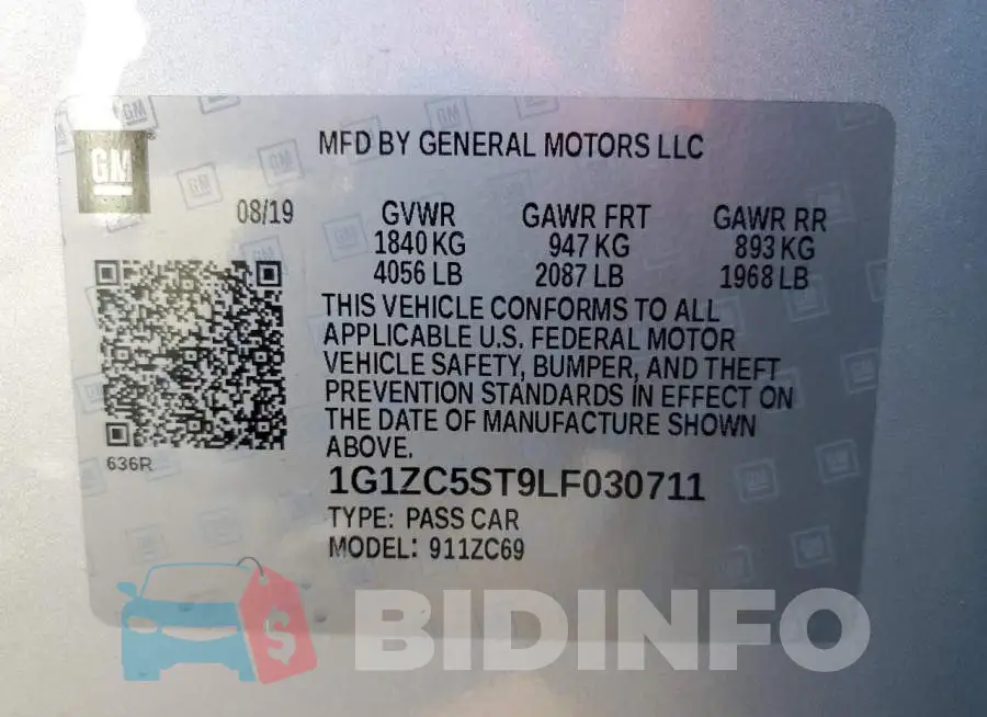 1G1ZC5ST9LF030711 Photo# 12