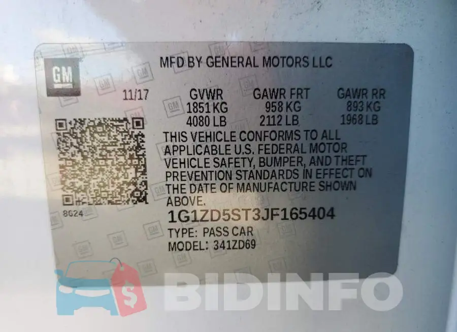 1G1ZD5ST3JF165404 Photo# 12