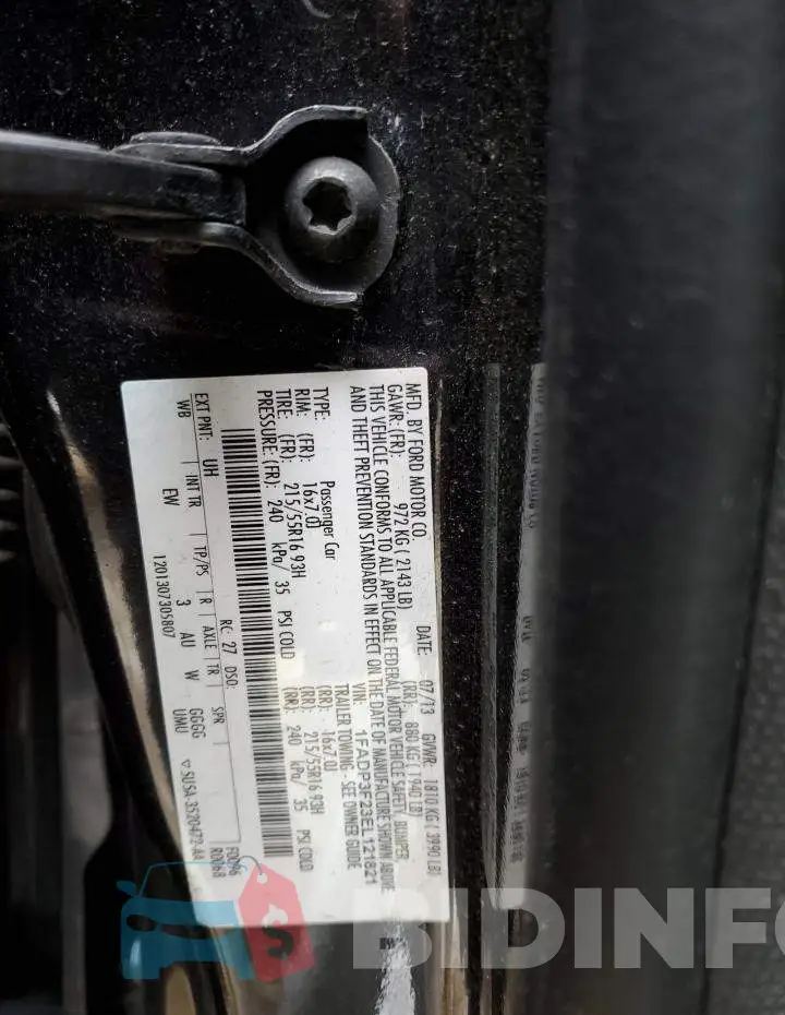 1FADP3F23EL121821 Photo# 12