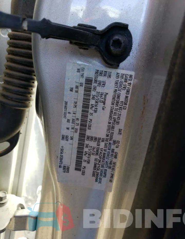 1FADP3K21GL290986 Photo# 13
