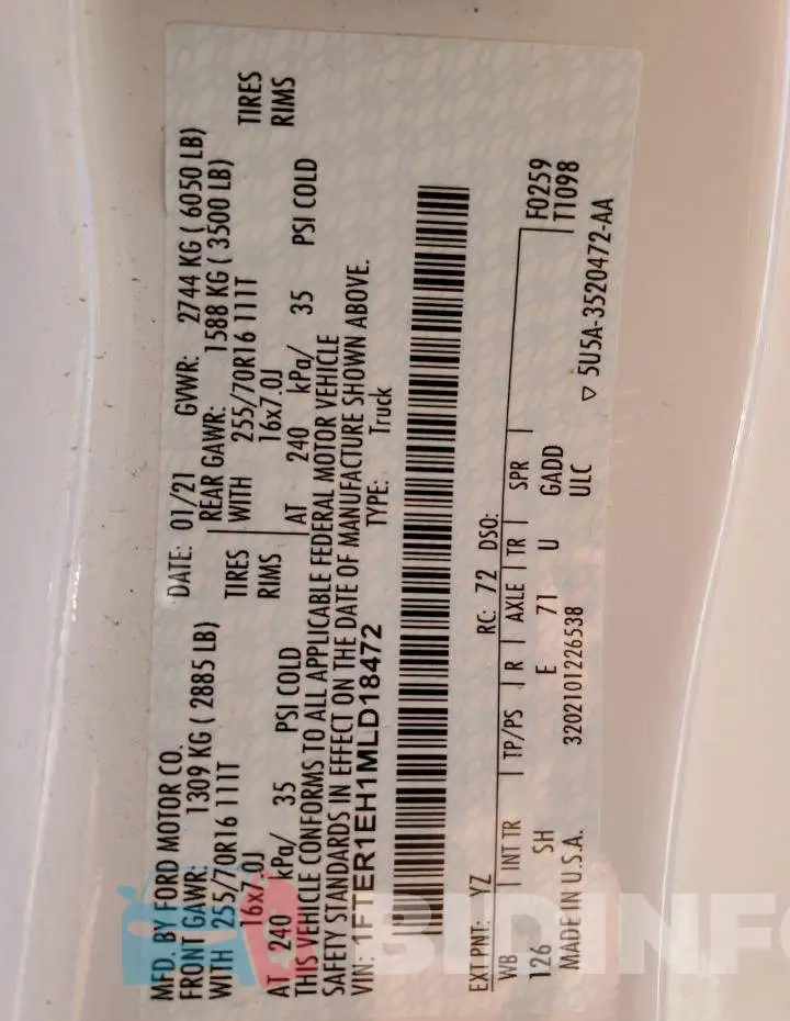 1FTER1EH1MLD18472 Photo# 12