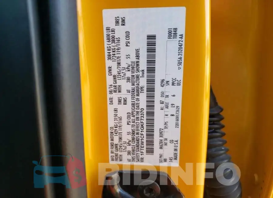 1FTEW1CF1GKF73370 Photo# 13