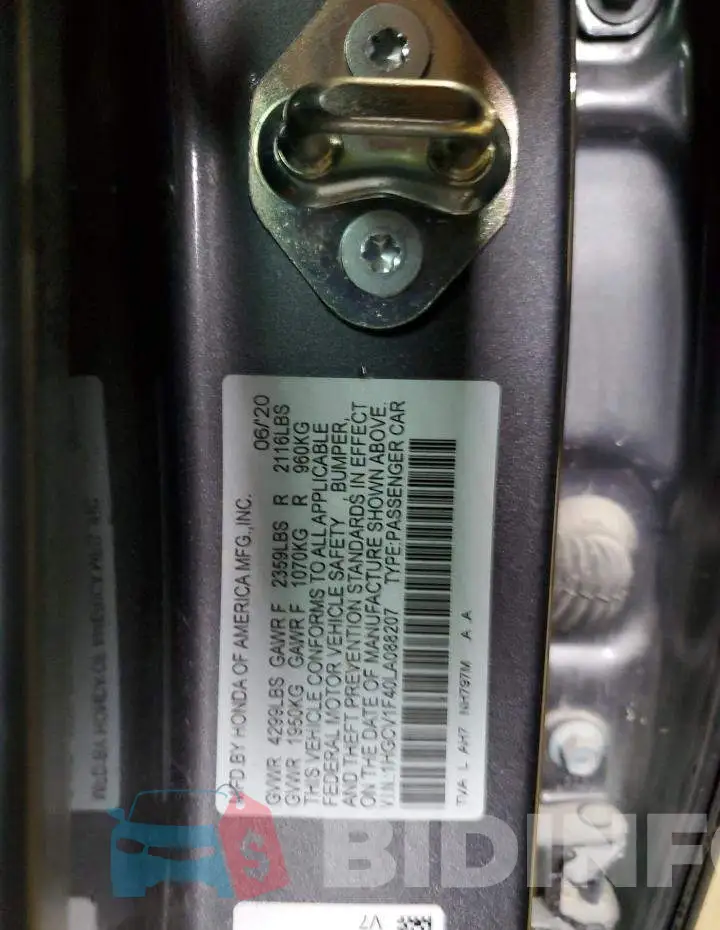 1HGCV1F40LA088207 Photo# 12