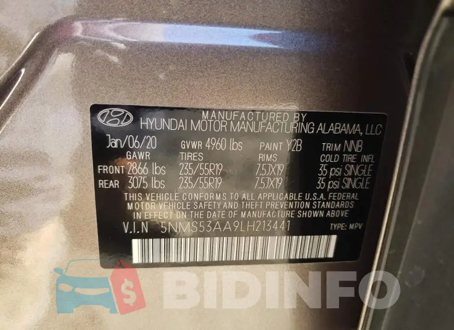 5NMS53AA9LH213441 Photo# 12