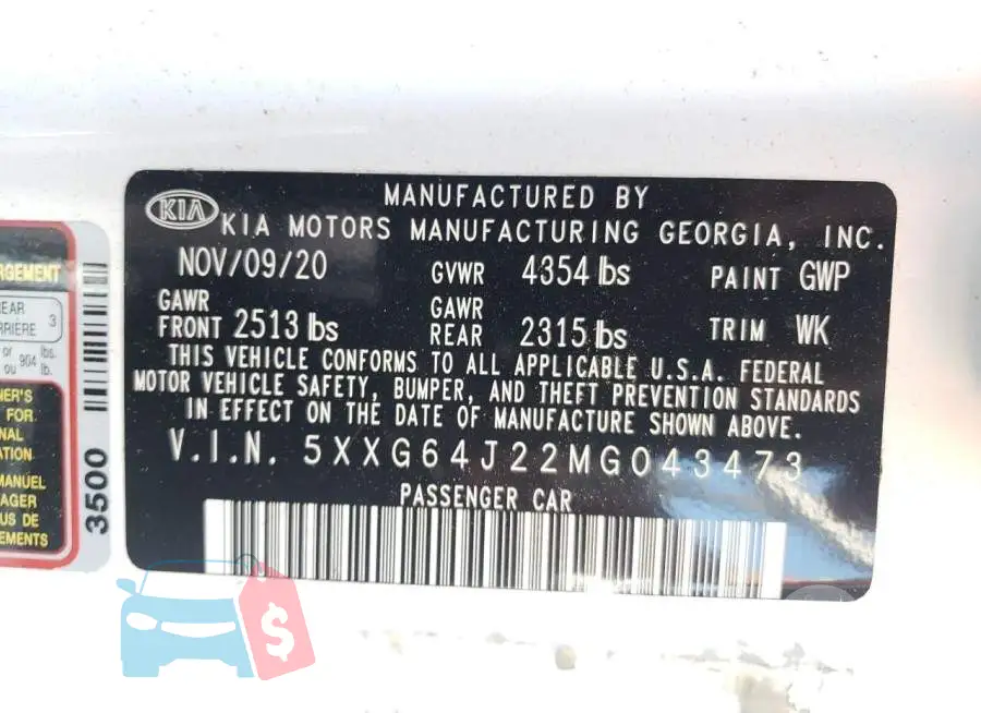 5XXG64J22MG043473 Photo# 10