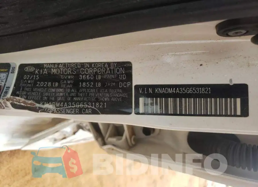 KNADM4A35G6531821 Photo# 10